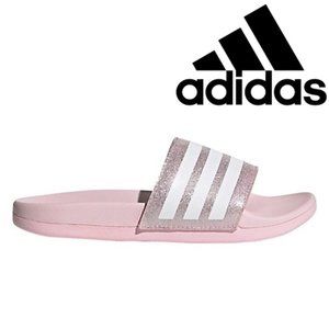 🆕️ NEW Adidas Little Girl's Adilette Slip-On Sandals 11 and 12 US